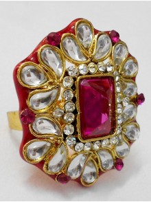 Kundan Finger Ring